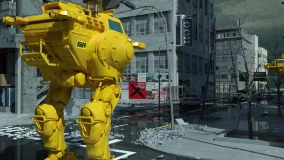 Hunter Mech Futuristic Robot 3d model Hunter Mech Futuristic Robot 3d model