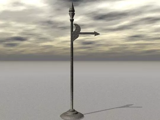 Traffic Sign Column 3d model