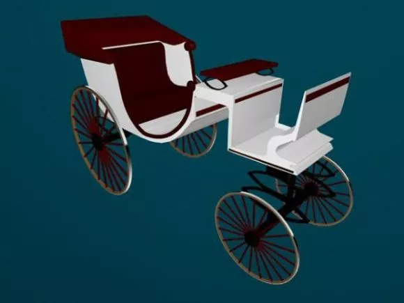 Kitchen Cart With Wheels 3d model