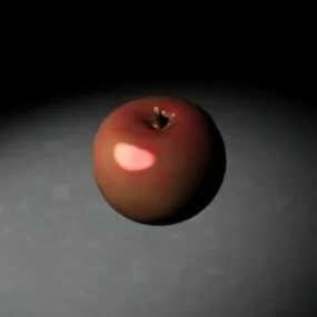 Simple Apple Fruit 3d model