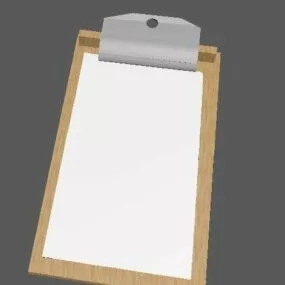 Note Clipboard 3d model