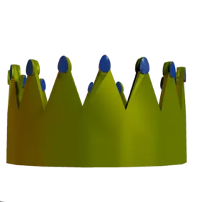 Simple King Crown 3d model