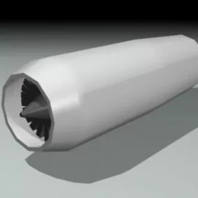Jet Engine Lowpoly 3d model