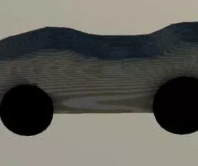 Simple Pinewood Concept Car 3d model