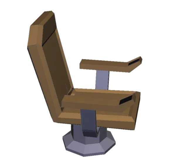 Command Chair Fixed Leg 3d model Command Chair Fixed Leg 3d model