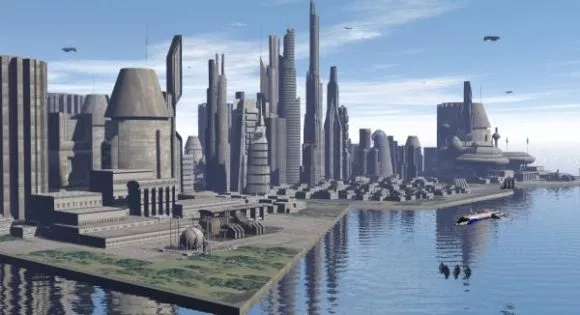 Downtown City Building Scenery 3d model