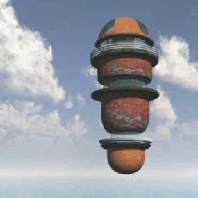 House On Sky 3d model