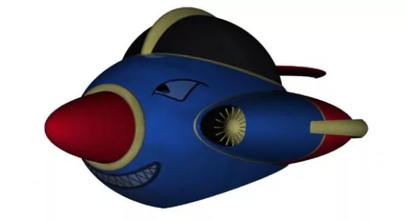 Gladiator Fighter Aircraft 3d model