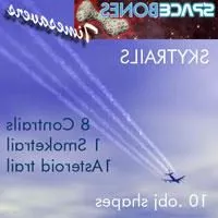 Airplane Skytrails 3d model