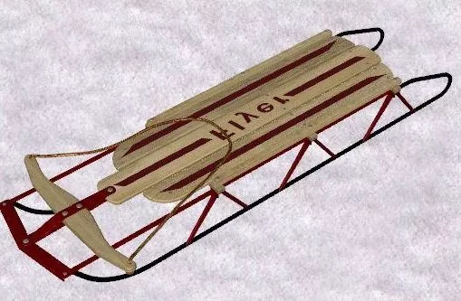 Dog Sled Transport 3d model