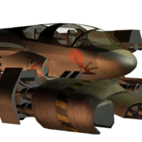 Utility Flyer Futuristic Aircraft 3d model