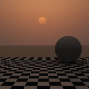 Smoggy Atmosphere Landscape 3d model