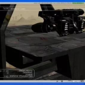Flying Futuristic Spacecraft 3d model