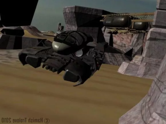 Futuristic Spaceship Xship 3d model