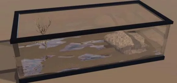Snake In A Tank 3d model Snake In A Tank 3d model