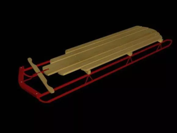 Dog Sled Transport 3d model