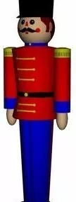 French Soldier Character 3d model