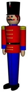 Barbell Object With Human Character 3d model