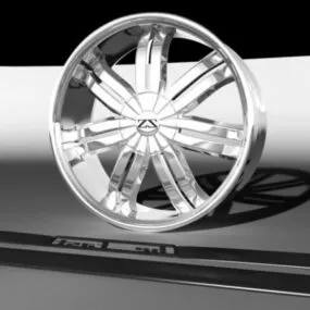 Sonic Car Wheels 3d model