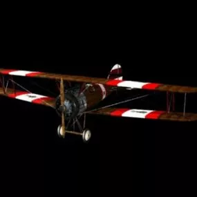 Vintage Plane Propeller Wide Wing 3d model