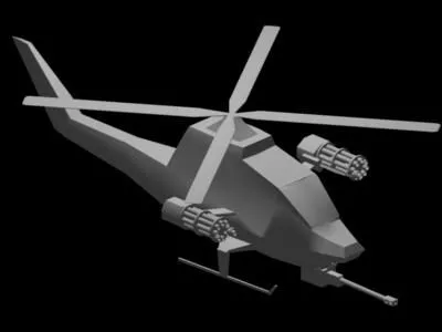 Soviet Bomber Military Helicopter 3d model Soviet Bomber Military Helicopter 3d model