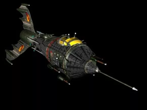 Space Fighter Airplane 3d model Space Fighter Airplane 3d model