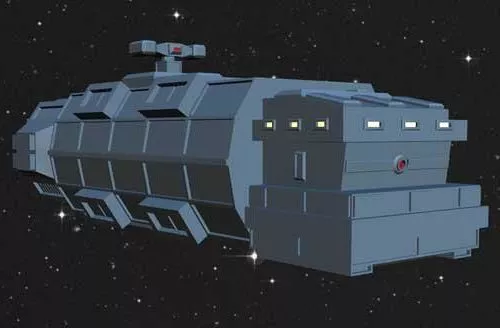 Alien Space Freighter 3d model Alien Space Freighter 3d model