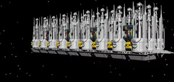 Star Wars Xwing Futuristic Spaceship 3d model
