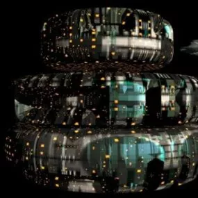 Space Station Movie Spaceship 3d model
