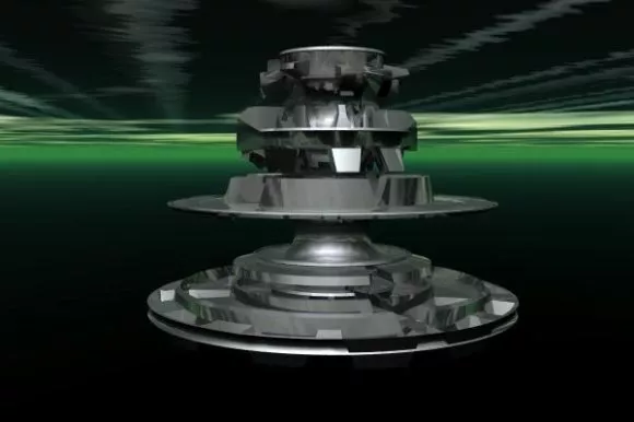 Klingon Futuristic Spacecraft 3d model