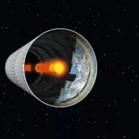 Space Rocket Fins Engine Module 3d model