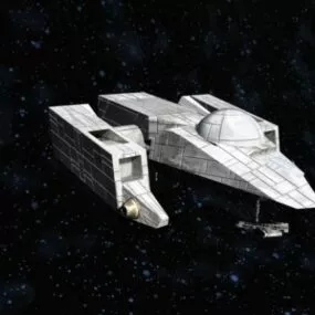 Space Tug Futuristic Spacecraft 3d model