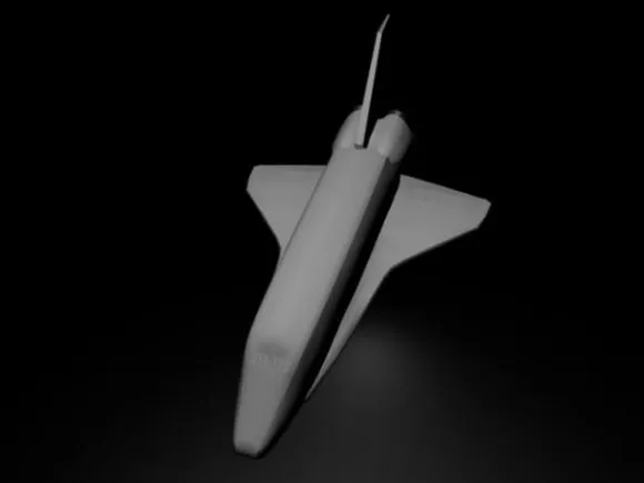 Drop Ship Futuristic Spacecraft 3d model