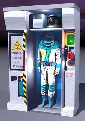 Scifi Spacesuit Depot 3d model Scifi Spacesuit Depot 3d model