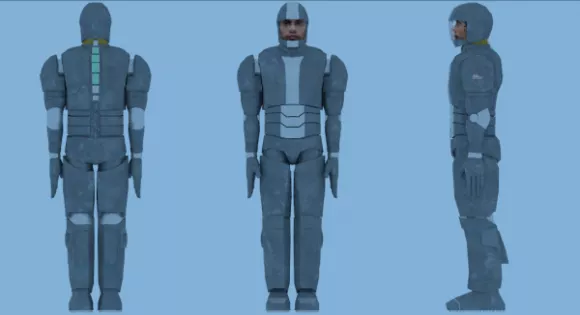 Armor Robot With Man Character 3d model Armor Robot With Man Character 3d model