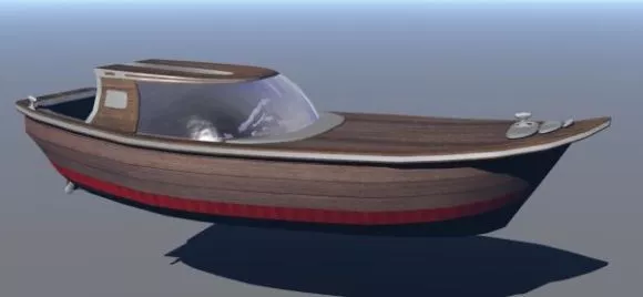 Canoe Boat For River Sport 3d model