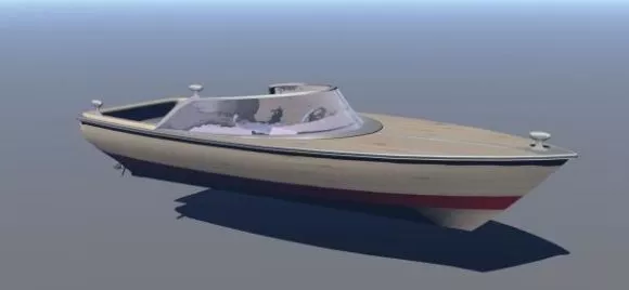 Old Rowboat 3d model