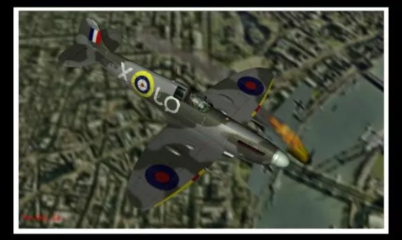 Vintage Aircraft Hawker Fury 3d model