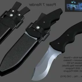 Spy Gear Set With Combat Knife 3d model