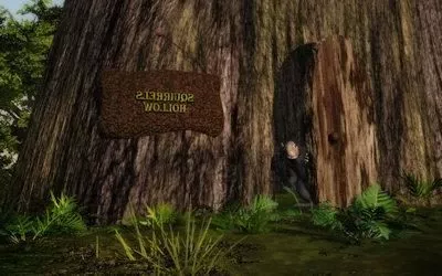 Squirrel Hollow On Tree Log 3d model Squirrel Hollow On Tree Log 3d model