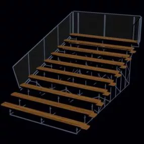 Stadium Bleacher 3d model