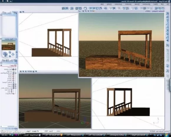Front Door Staircase 3d model