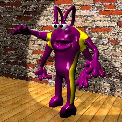 Commander Cartoon Character 3d model