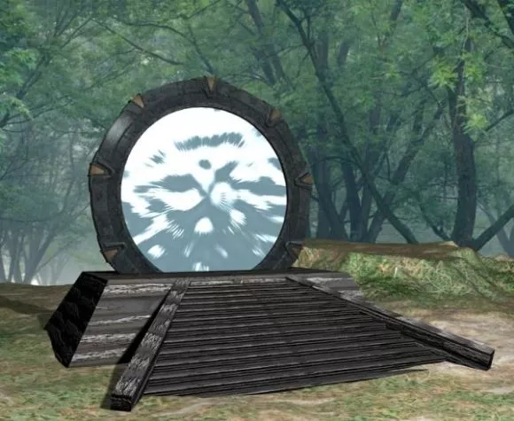 Scifi Gate Building 3d model