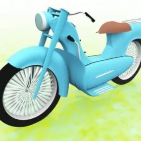 Starlett Vintage Motor Bike 3d model