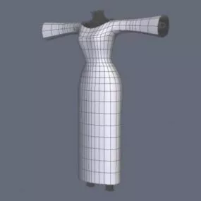 Starter Dress Fashion Design 3d model