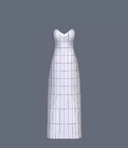 Character Girl In Vest 3d model