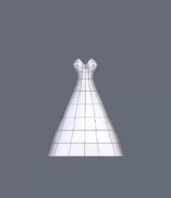 Princess Dress For The Girl 3d model Princess Dress For The Girl 3d model