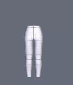 Pant For Girl 3d model Pant For Girl 3d model