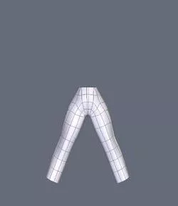 Girl Underwear Pant 3d model